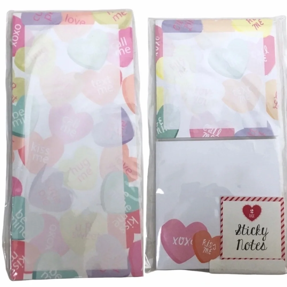 Valentine’s Planner Kit Desk Accessories Stationery Set List Pad Sticky Notes